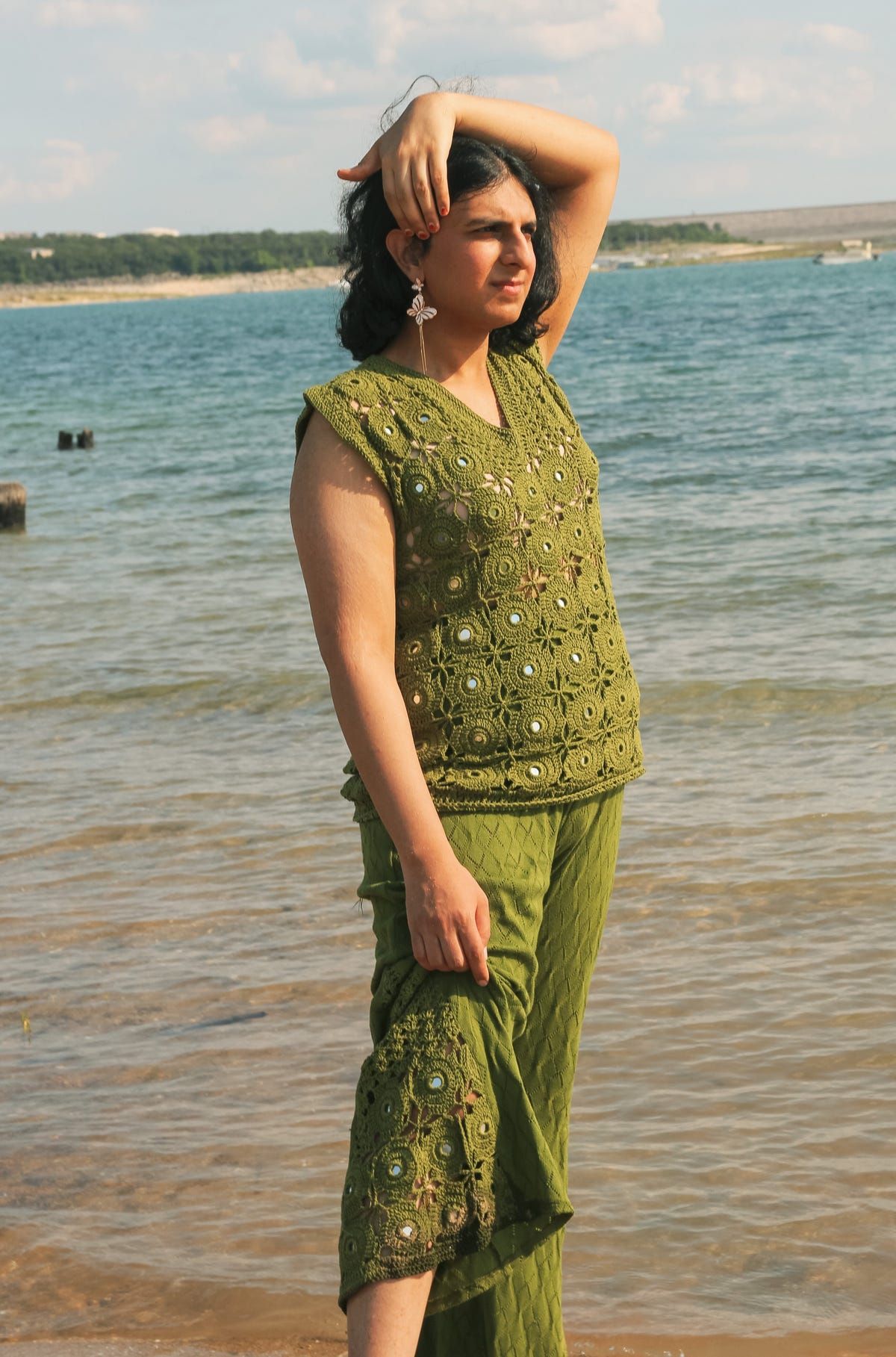Samudram Knit Flared Pants - image 6
