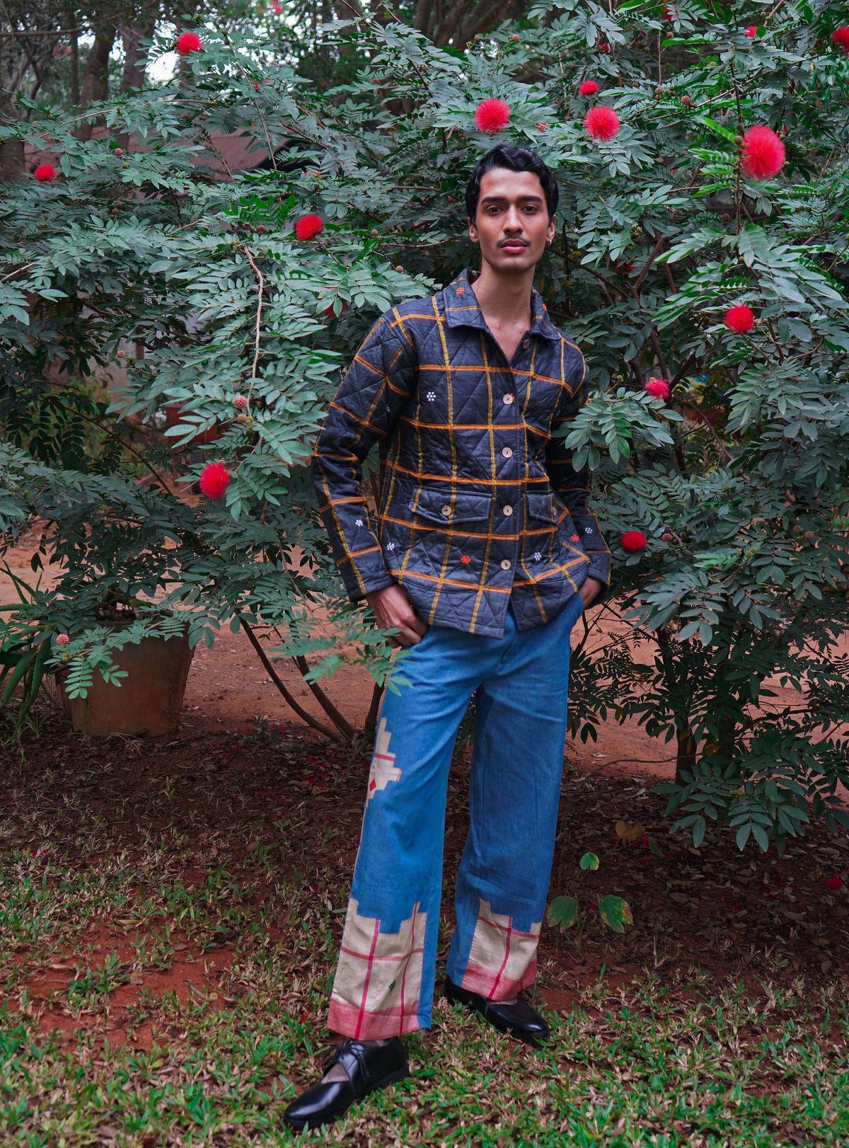 Khet Navy Quilted Jacket - image 3