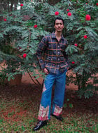 Khet Navy Quilted Jacket view 3