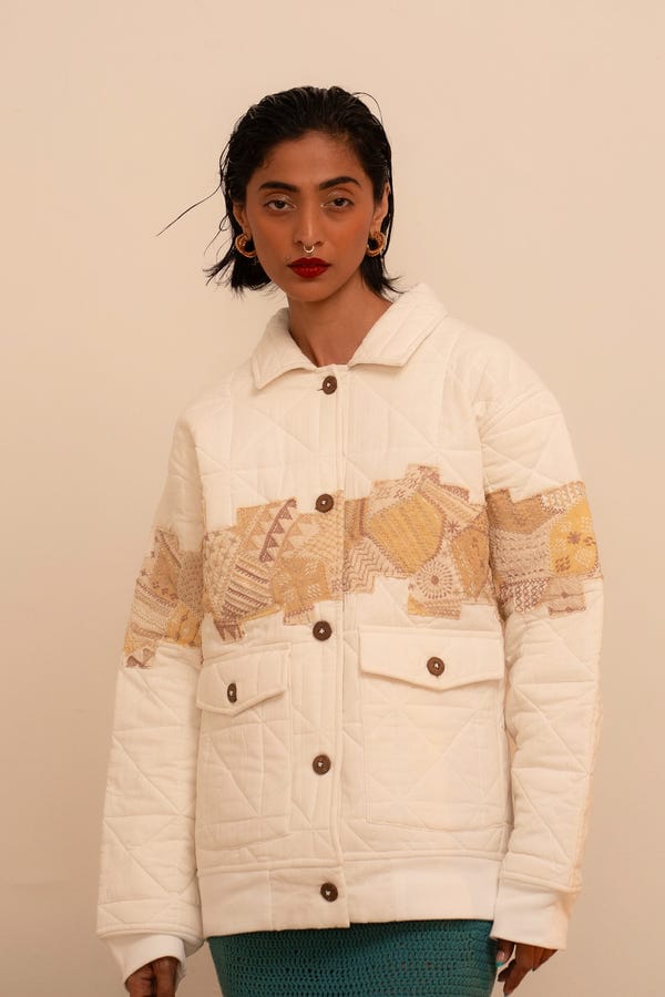 Tega Collective — Samudram Quilted Patchwork Jacket