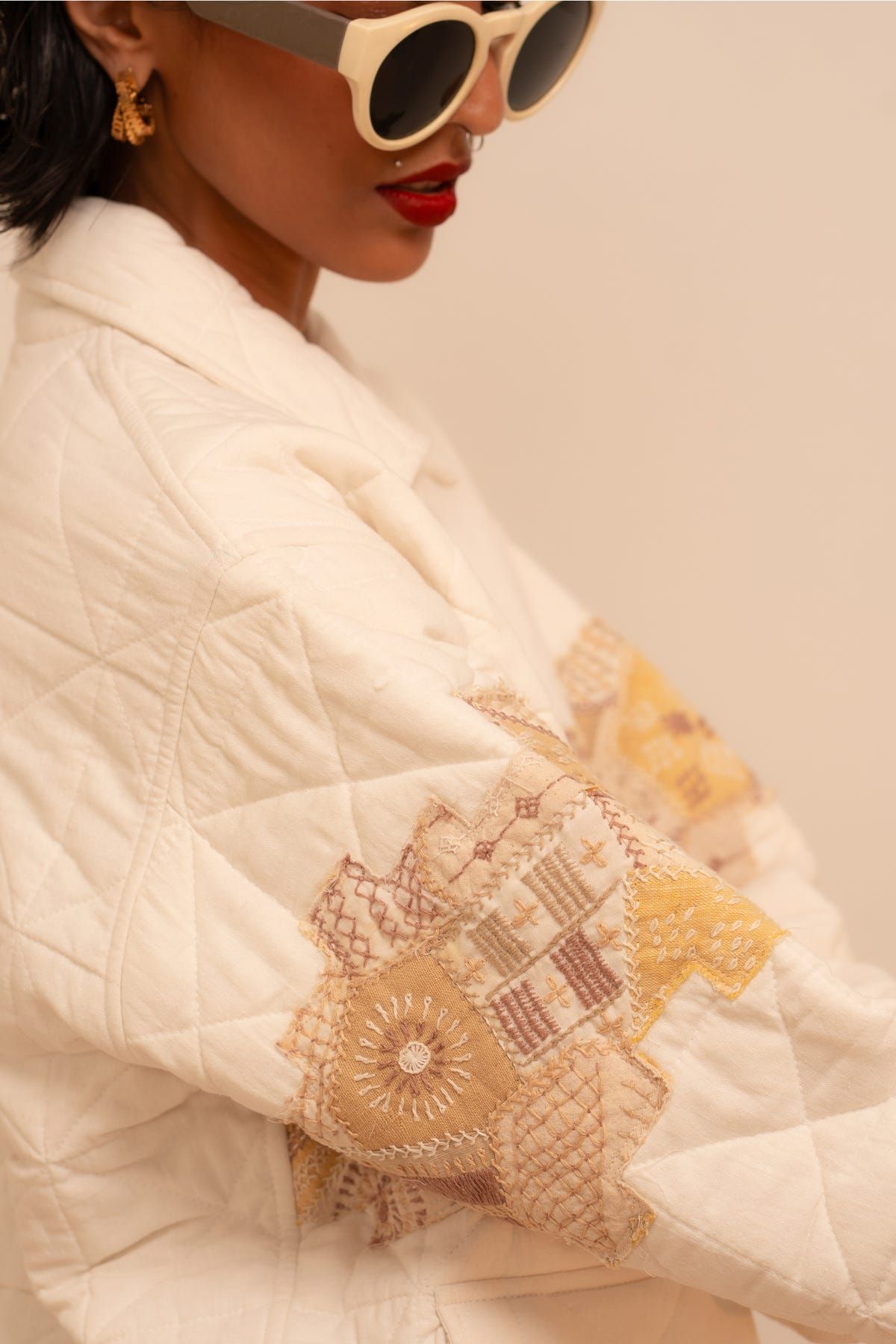 Samudram Quilted Patchwork Jacket - image 4