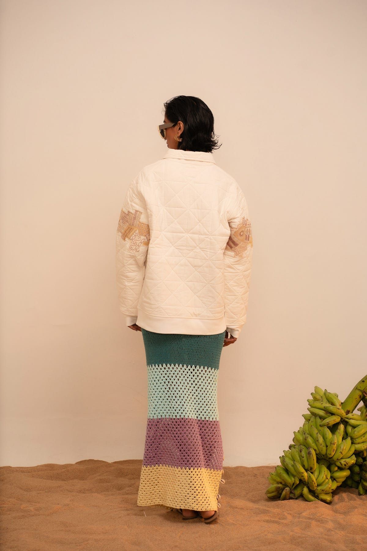 Samudram Quilted Patchwork Jacket - image 5