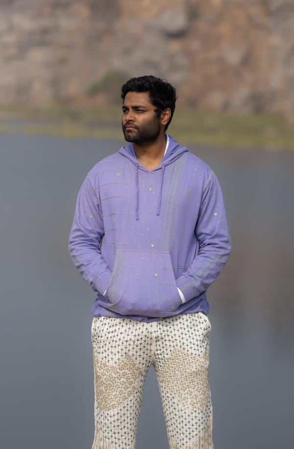 Tega Collective — Alankara Embroidered Hoodie