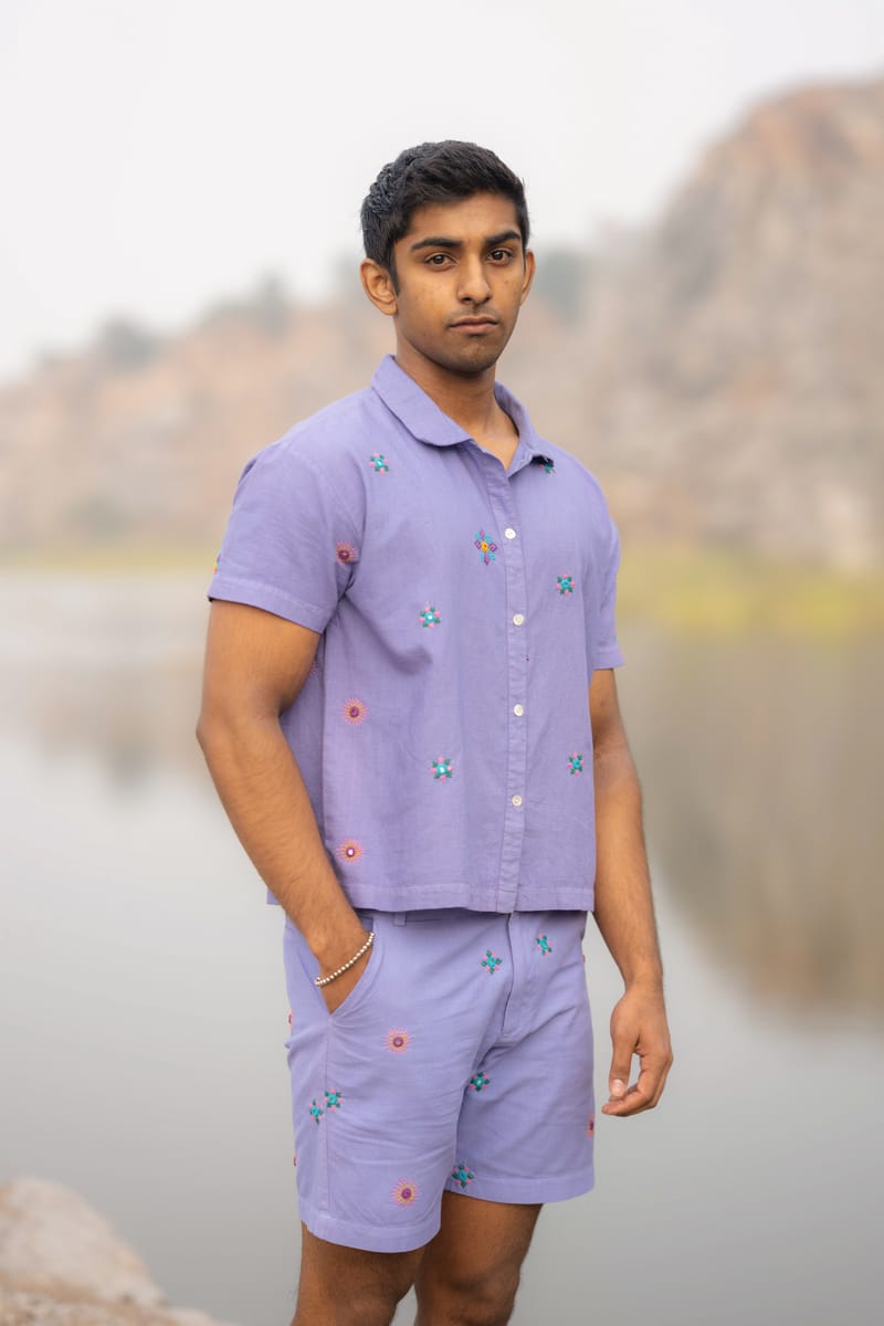 Alankara Embroidered Shorts