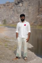 Alankara Split Hem Embroidered Trousers view 5