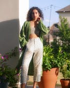 Alankara Split Hem Embroidered Trousers view 6