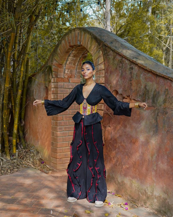 Tega Collective — Khet Corset Bell Sleeve