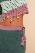 Samudram Colorblock Crochet Top view 2