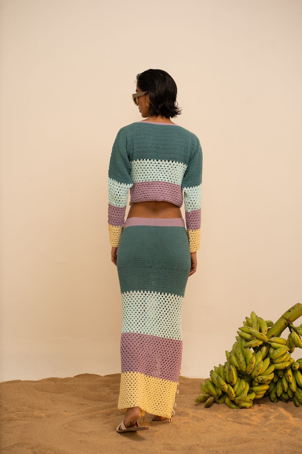 Samudram Colorblock Crochet Top - image 4