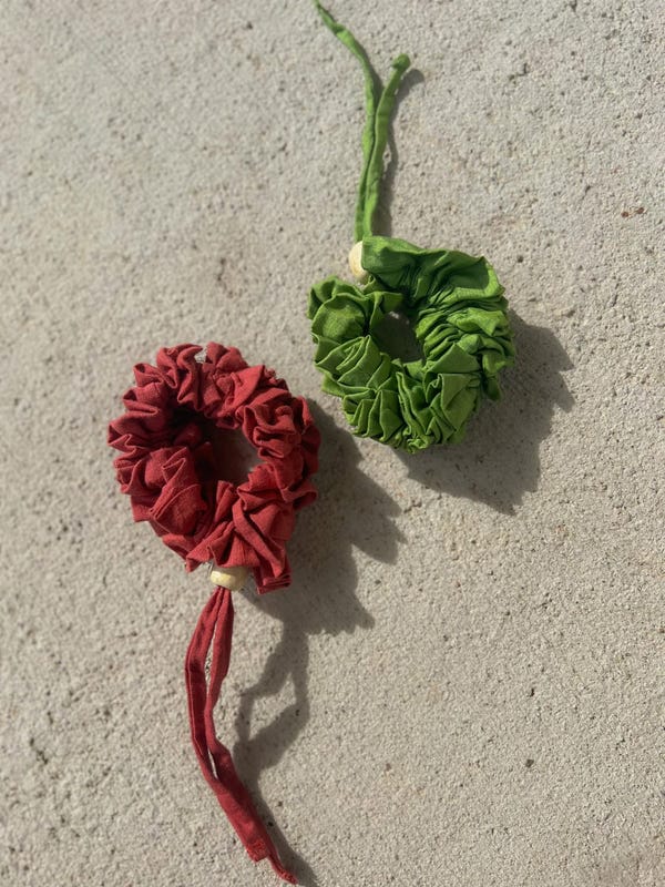Tega Collective — Upcycled Drawstring Scrunchies
