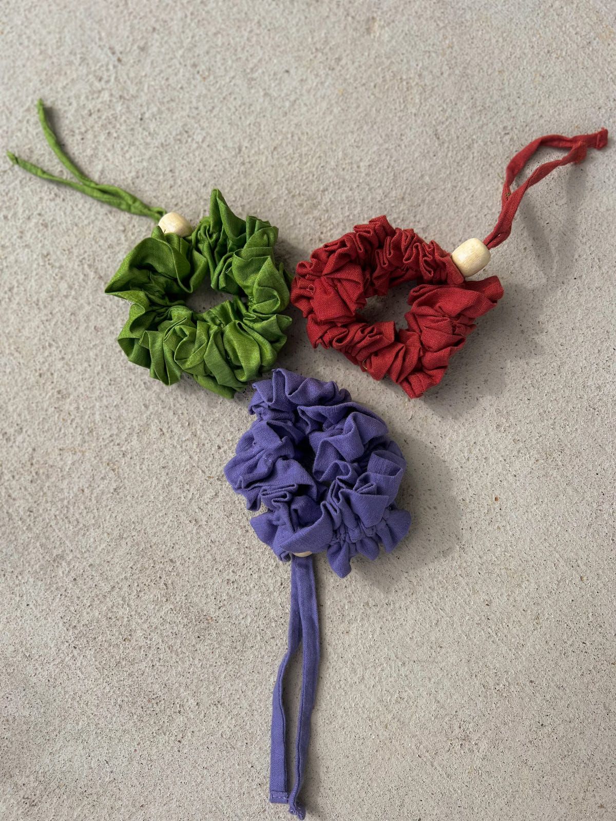 Upcycled Drawstring Scrunchies - image 3