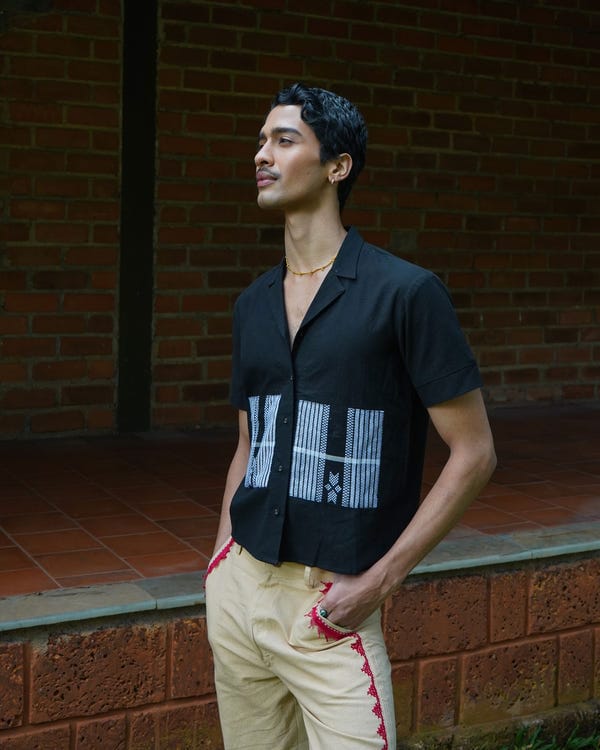 Tega Collective — Khet Patchwork Half-Sleeve