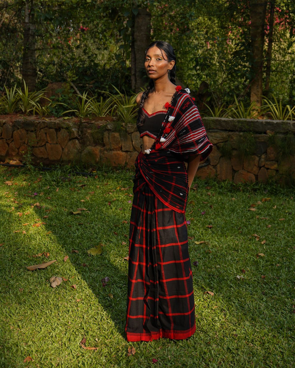 Khet Structure Sari Gown - image 1