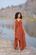 Alankara Embroidered Slip Dress view 4