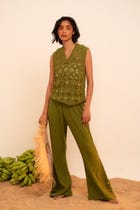 Samudram Crochet Mirror Vest view 1