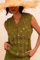 Samudram Crochet Mirror Vest view 2