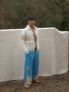 Samudram Patchwork Wide-Leg Pants view 6