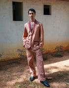Khet Mocha Embroidered Trousers view 1