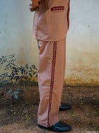 Khet Mocha Embroidered Trousers view 2