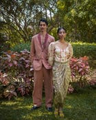 Khet Mocha Embroidered Trousers view 5