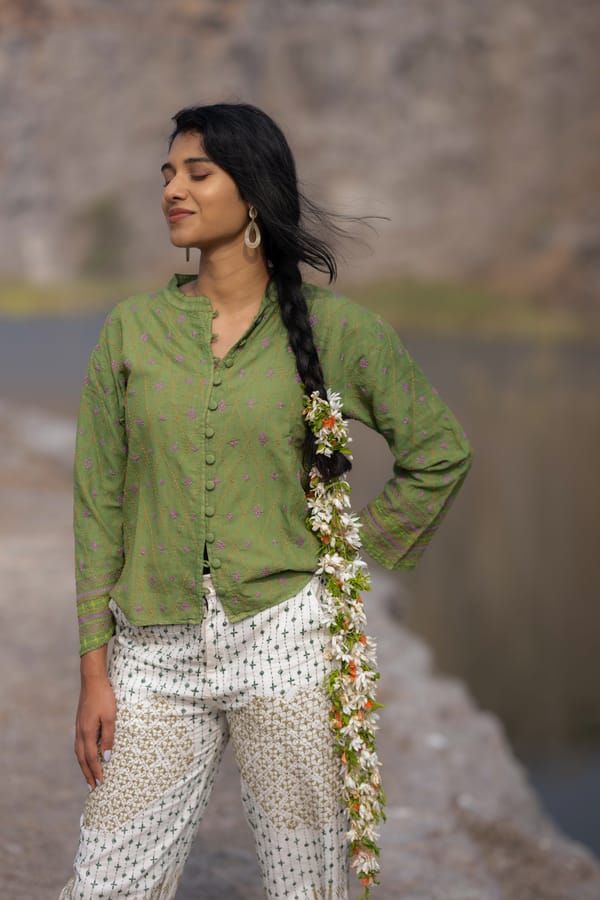 Tega Collective — Alankara Placket Button Up
