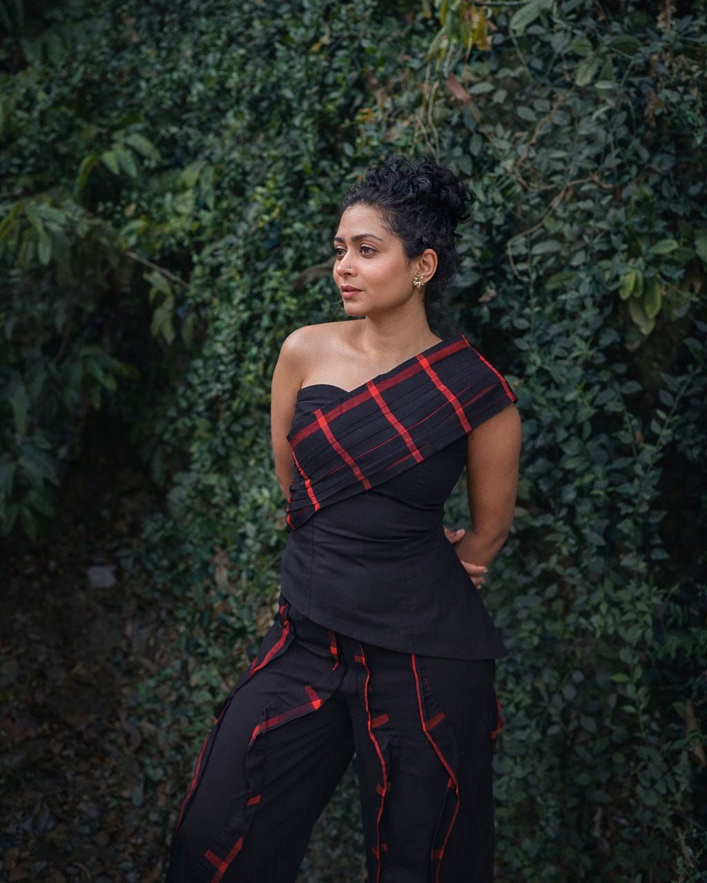 Khet Pleated One Shoulder Top - image 5