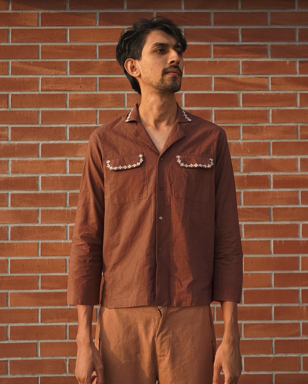 Khet Embroidered Button Down - image 1