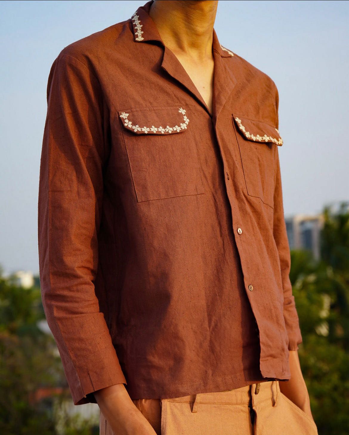 Khet Embroidered Button Down - image 2
