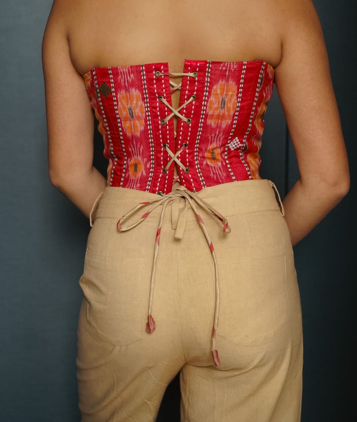 Khet Red Silk Corset - image 2