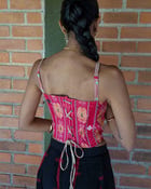 Khet Red Silk Corset view 4