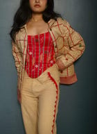 Khet Red Silk Corset view 5