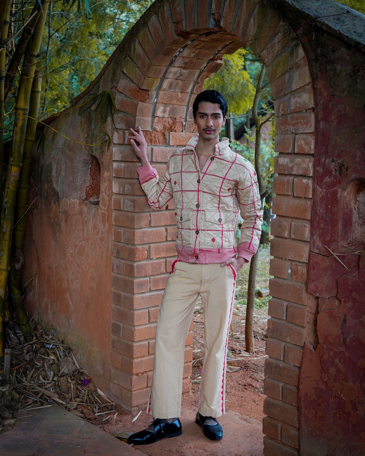Khet Embroidered Khakis - image 3