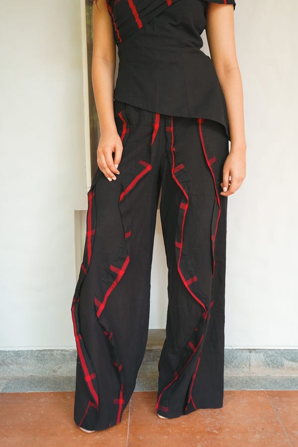 Tega Collective — Khet Waved Patch Pant