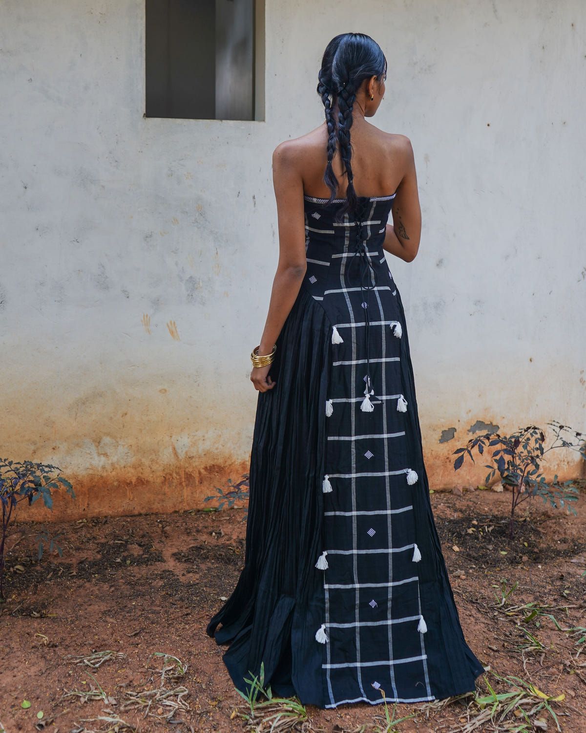Khet Noir Handloom Maxi Dress - image 2