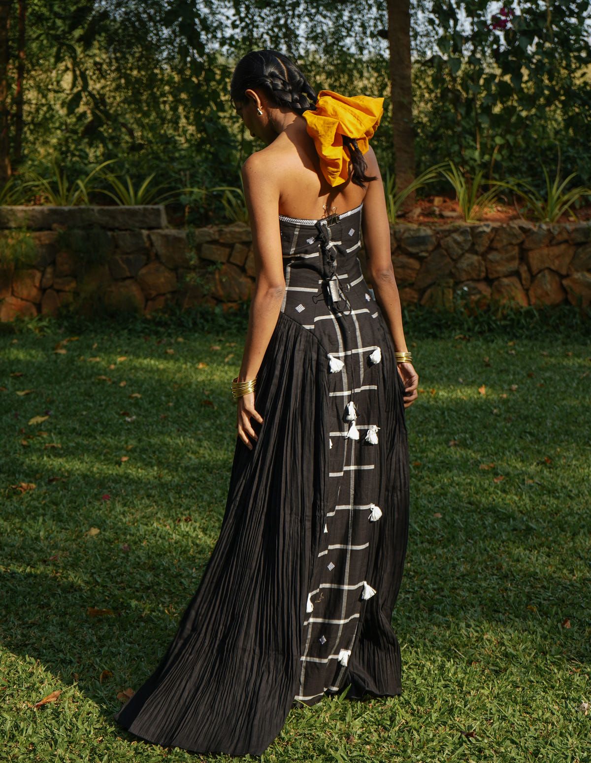 Khet Noir Handloom Maxi Dress - image 3