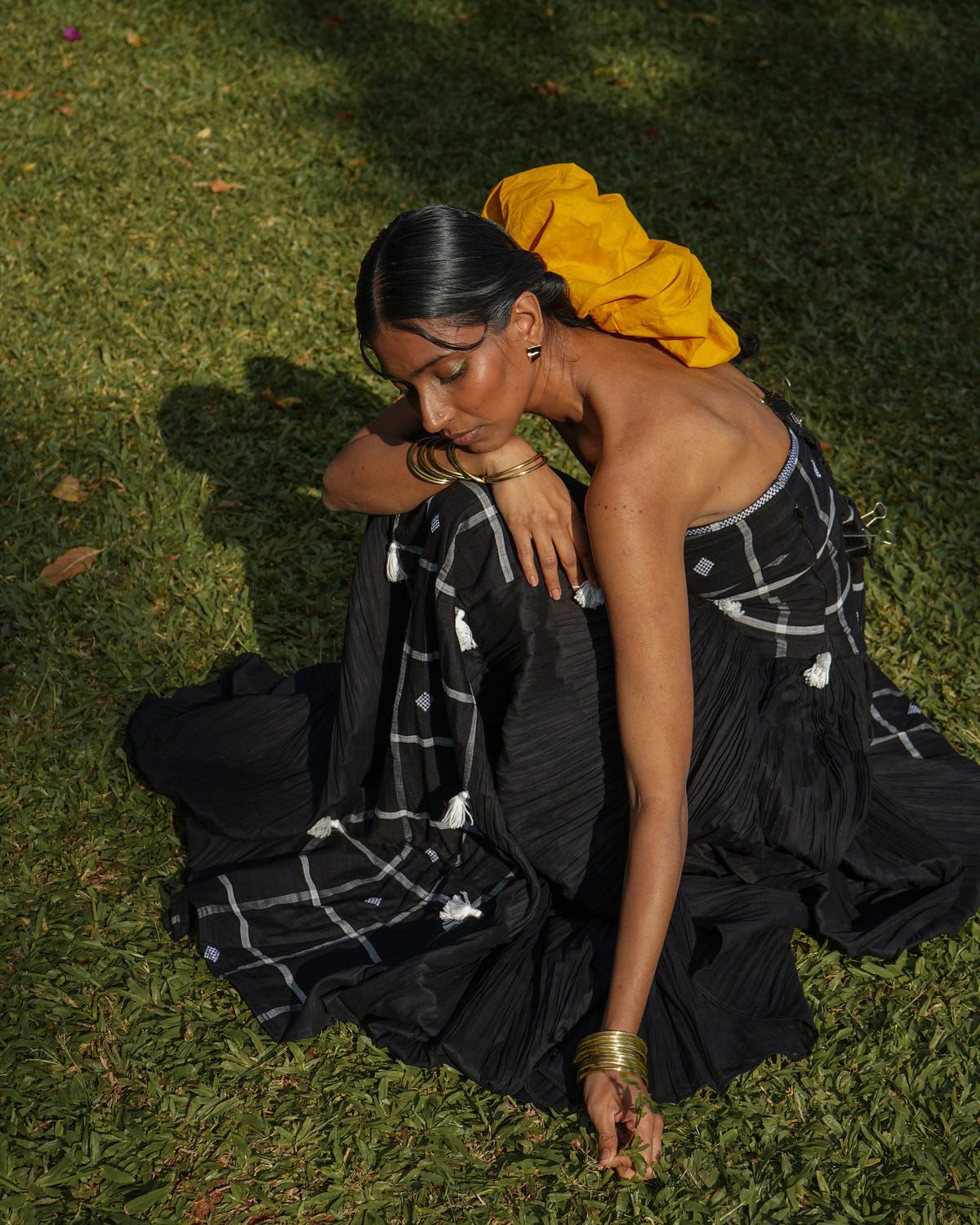 Khet Noir Handloom Maxi Dress - image 4