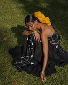 Khet Noir Handloom Maxi Dress view 4
