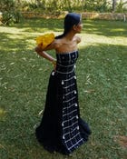 Khet Noir Handloom Maxi Dress view 5