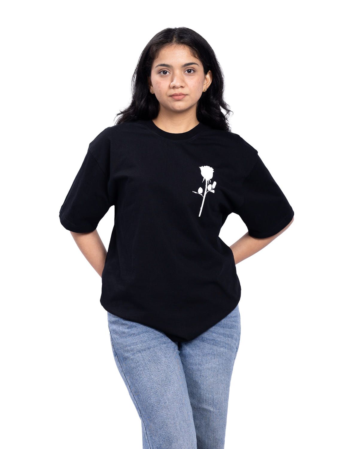 BLACK ROSE T-SHIRT (Unisex) - image 4