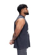 Riders Club Stone Washed Black Tank (Unisex) view 6