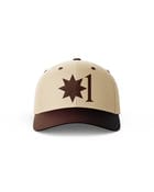 BEIGE & BROWN EMBROIDERED CAP (Unisex) view 1