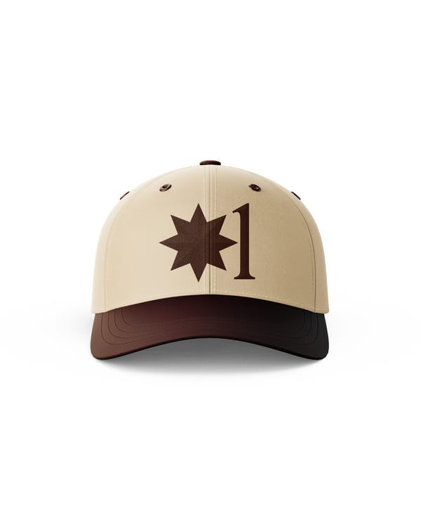 The Last Peak — BEIGE & BROWN EMBROIDERED CAP (Unisex)