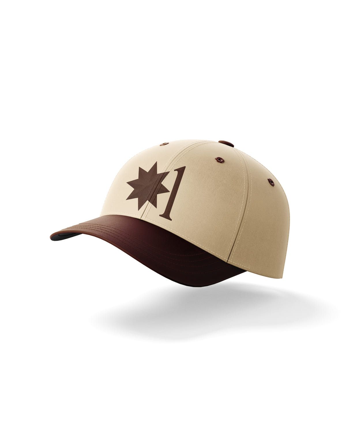 BEIGE & BROWN EMBROIDERED CAP (Unisex) - image 2