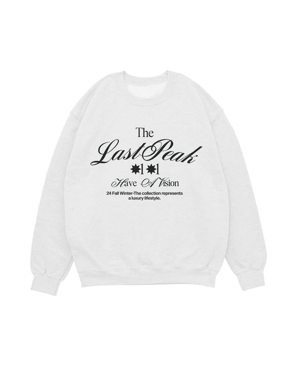 The Last Peak — OFF WHITE SWEATSHIRT (Unisex)