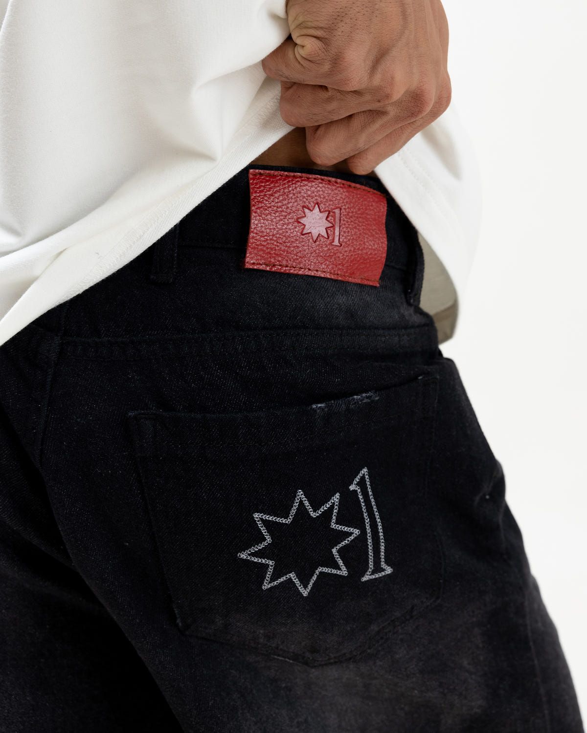 Black Denim Shorts (Unisex) - image 3