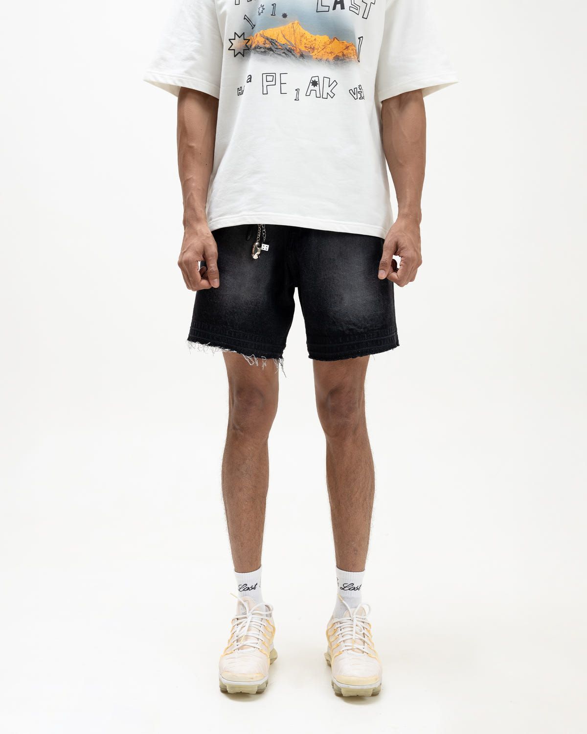 Black Denim Shorts (Unisex) - image 4