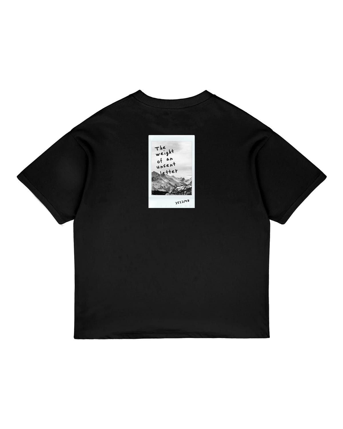 BLACK UNSENT LETTER T-SHIRT (Unisex) - image 3