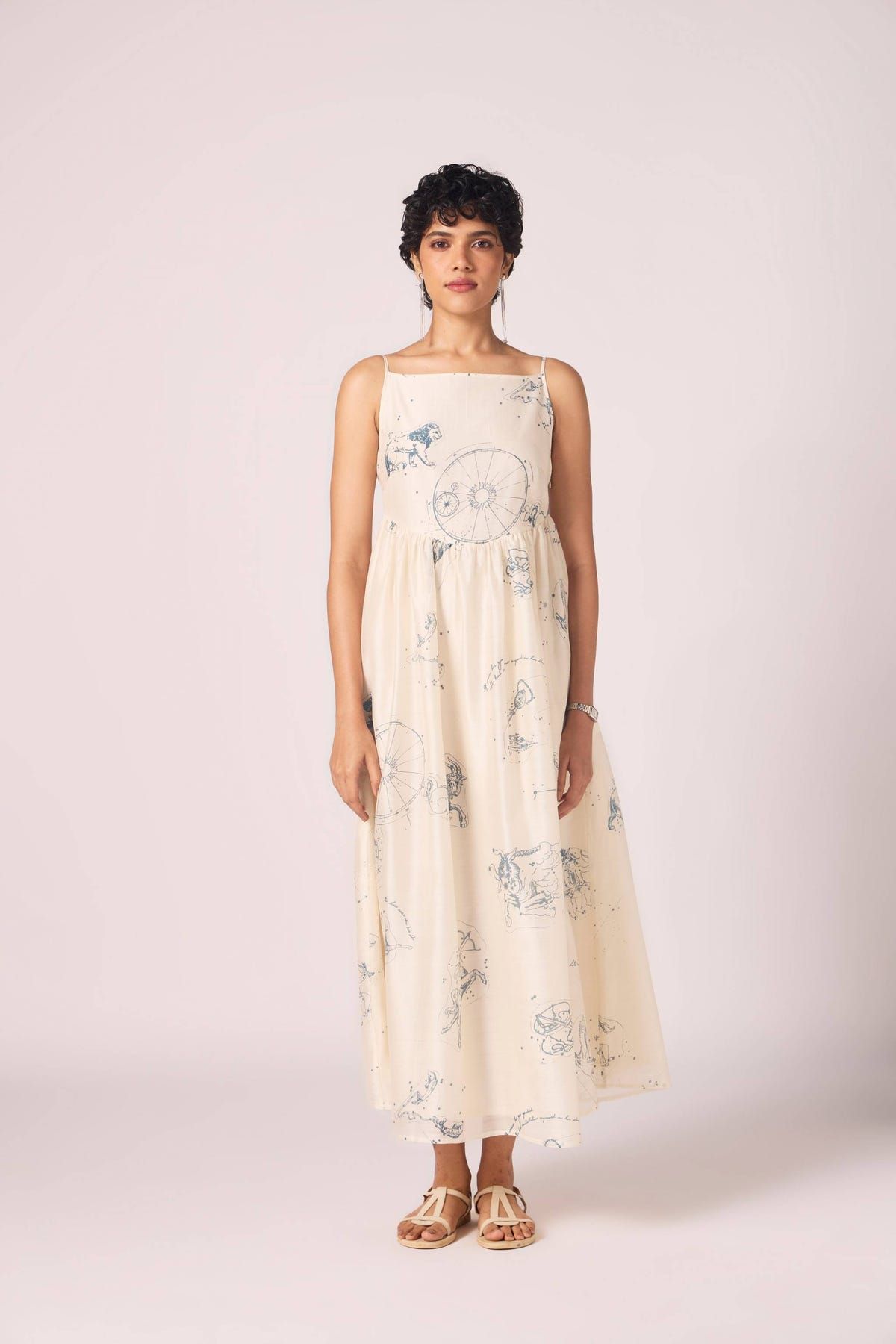 Mizar Zodiac Print Handwoven Dress - image 2