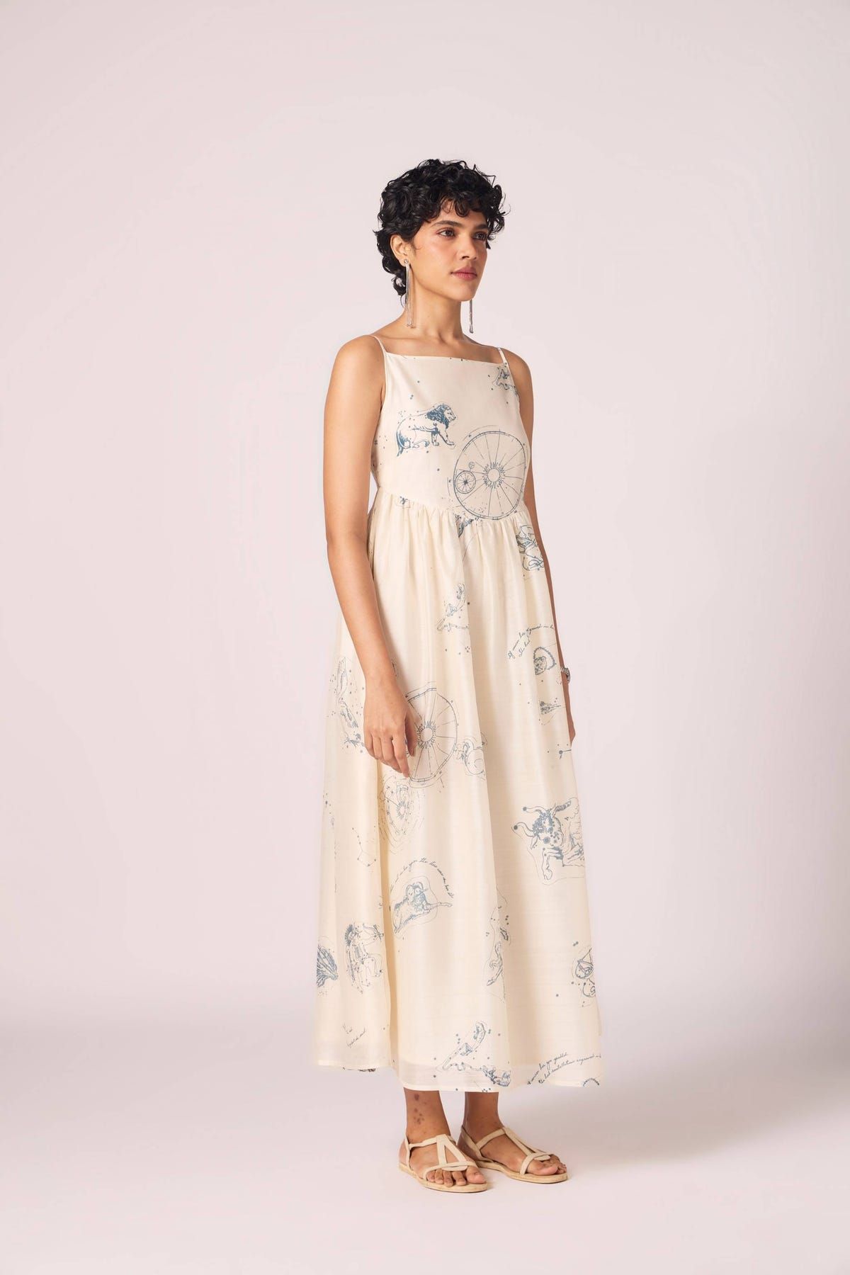 Mizar Zodiac Print Handwoven Dress - image 3