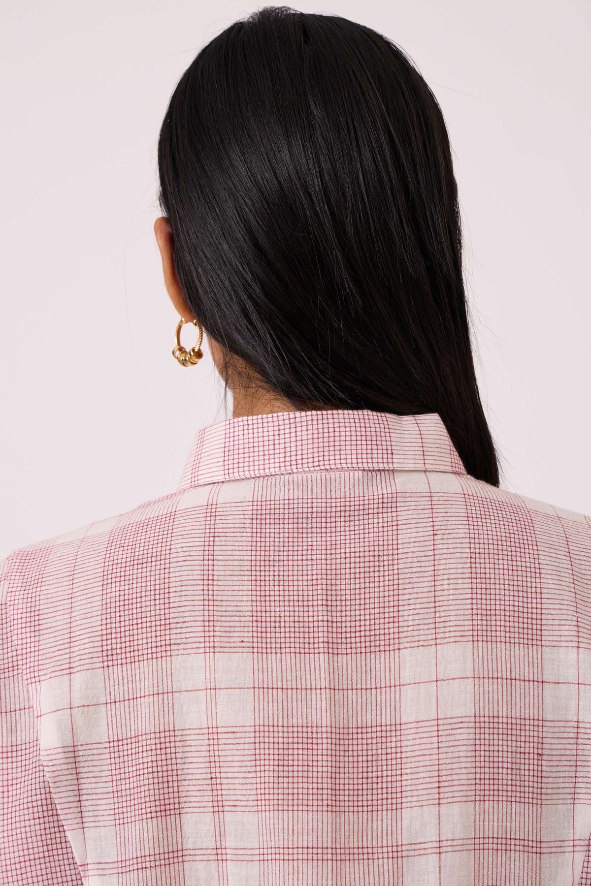 Sibyl Checkered Handwoven Shirt - image 12